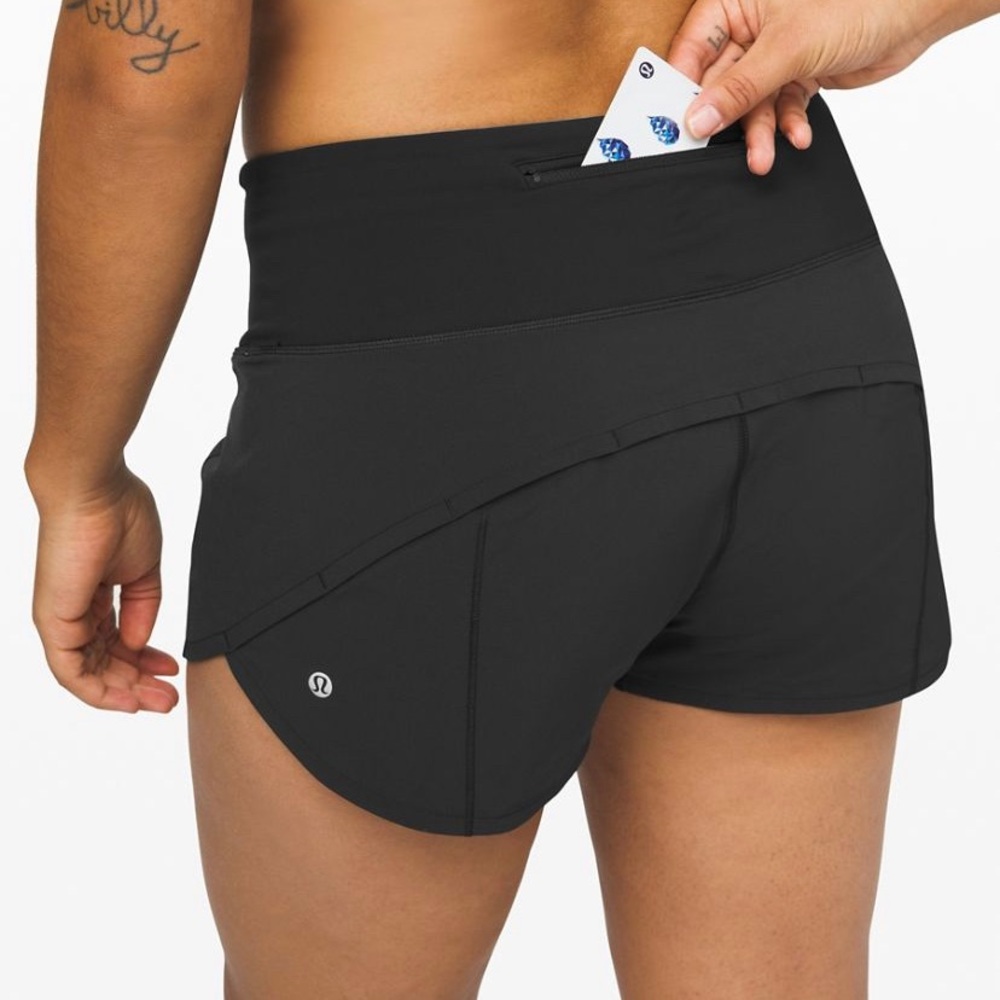 Lululemon Speed Up HR Short 2.5” Lined Size 6 in Black